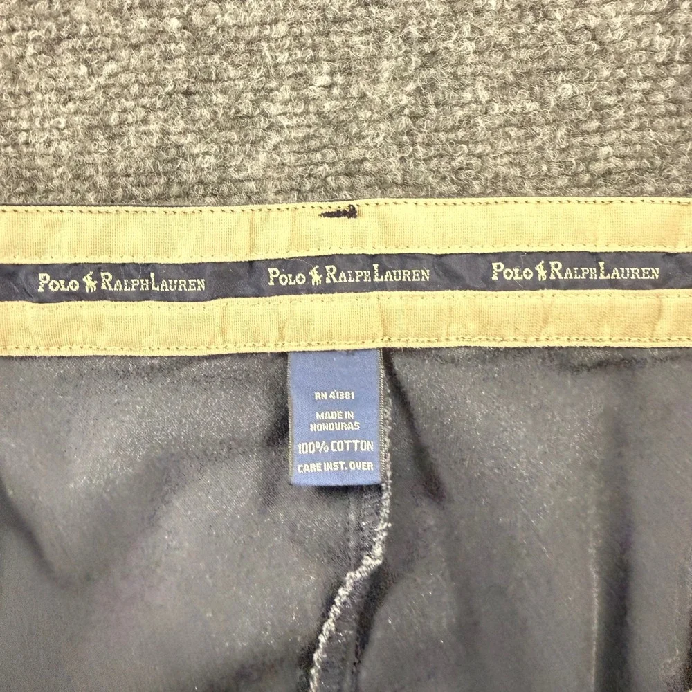 Vintage Ralph Lauren Andrew Pant Men 40x32 (Fits 38x30) Navy Double Pleated